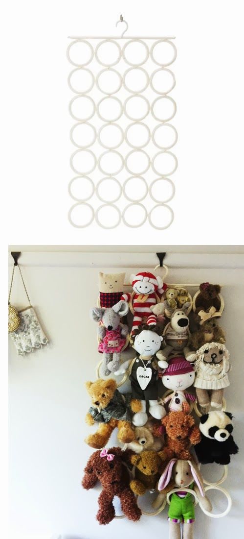 hanging soft toy storage idea