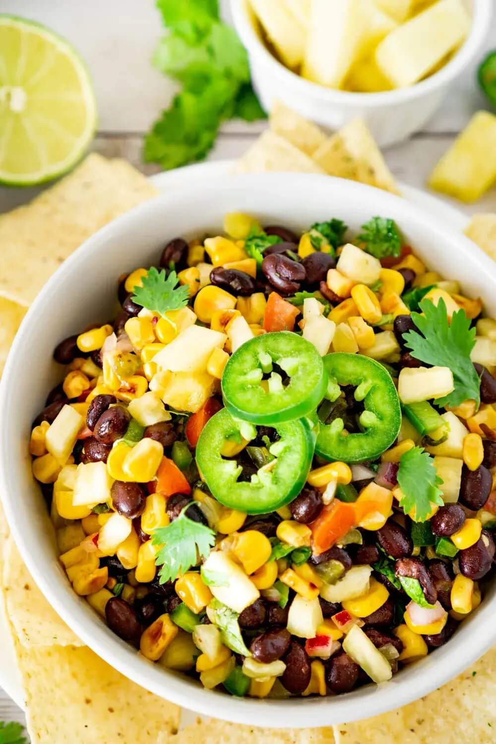 black bean pineapple salsa