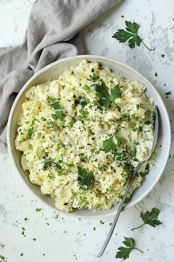 bowl of potato salad