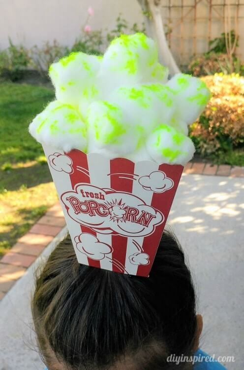 popcorn hat for crazy hair day. 