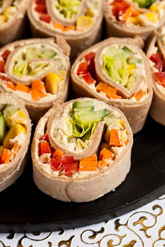 Veggie pinwheels