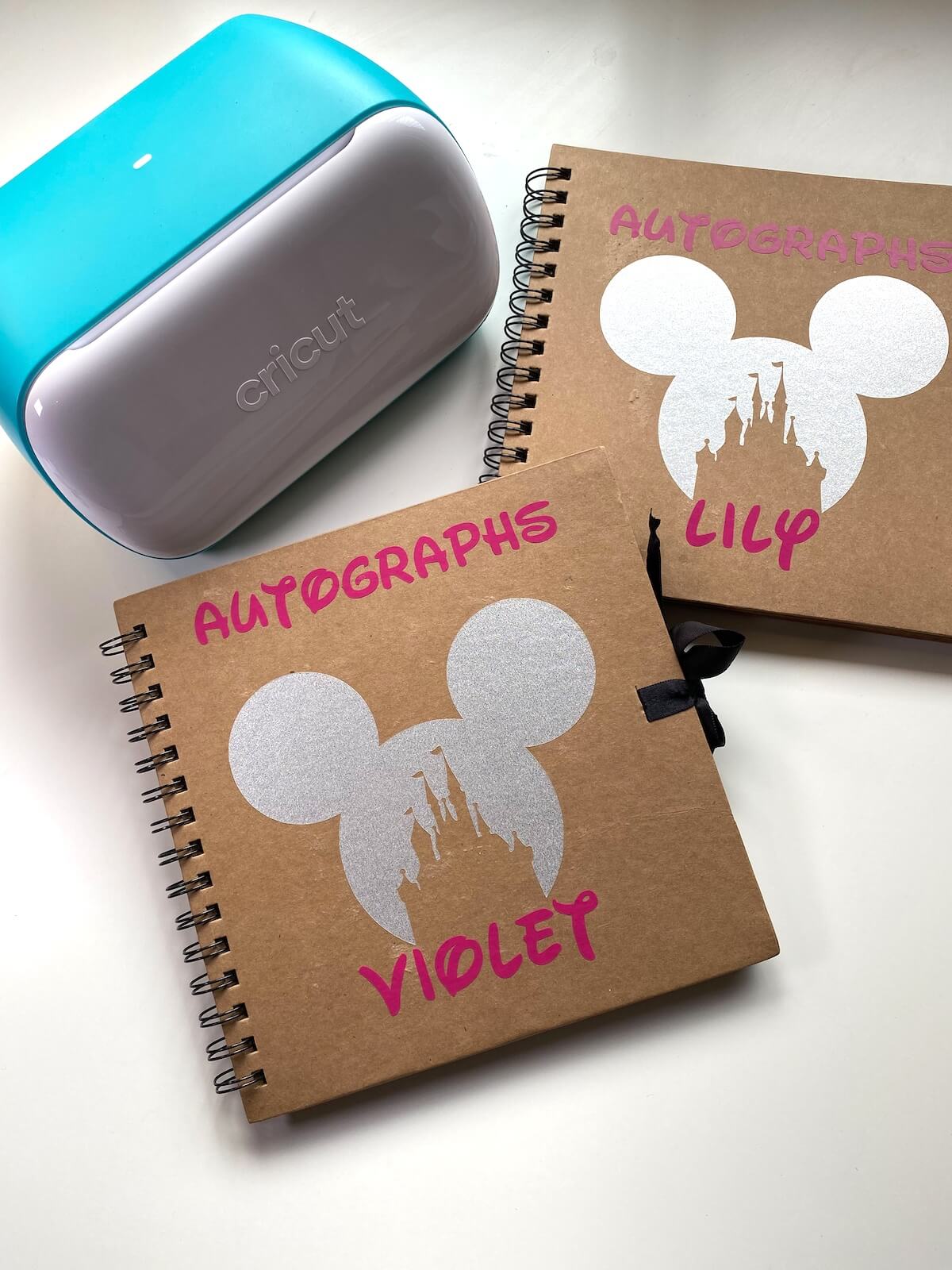 diy disney autograph books with a cricut joy.