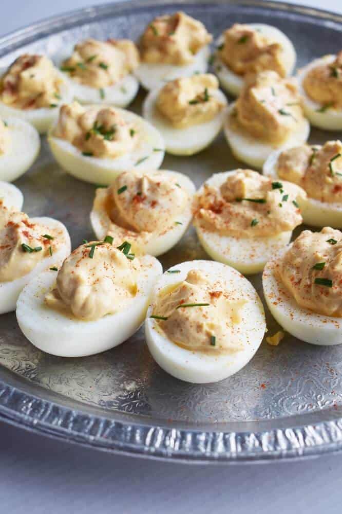 Dijon mustard deviled eggs