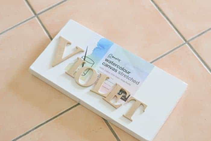 Handmade DIY Name sign