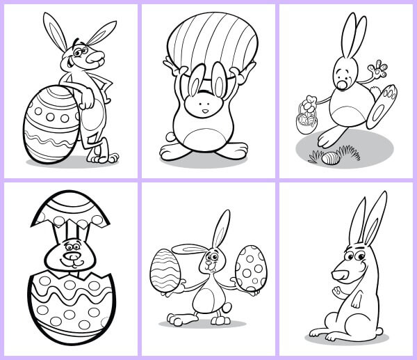 easter colouring sheets free