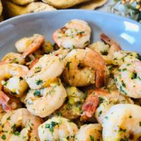 easy lemon garlic prawns recipe