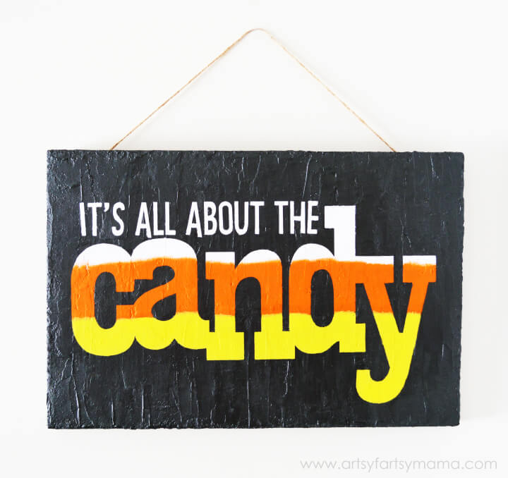 it's all about the candy sign