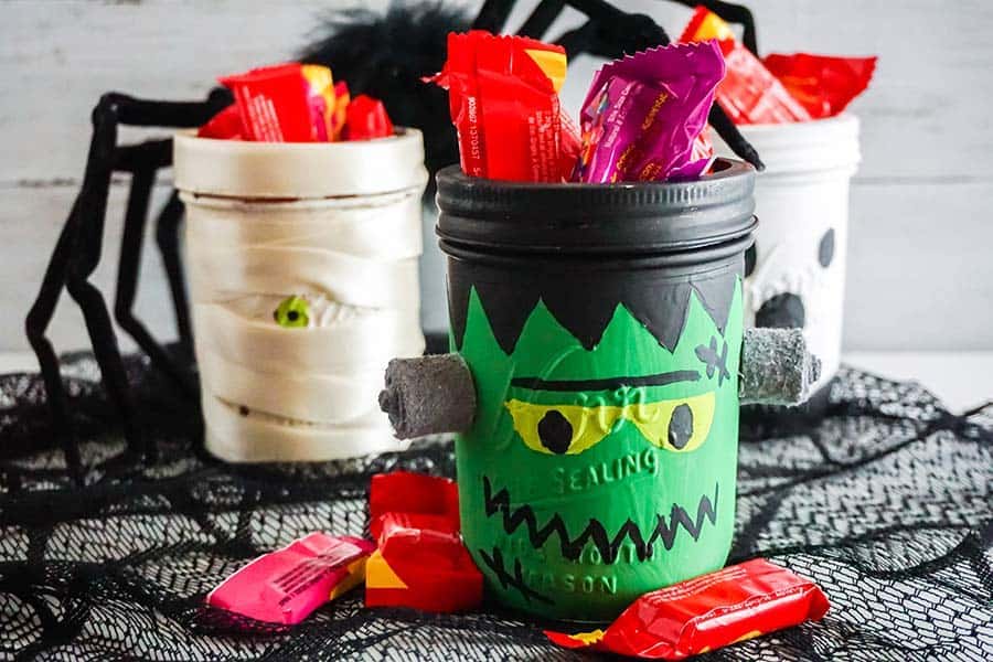 halloween mason jars