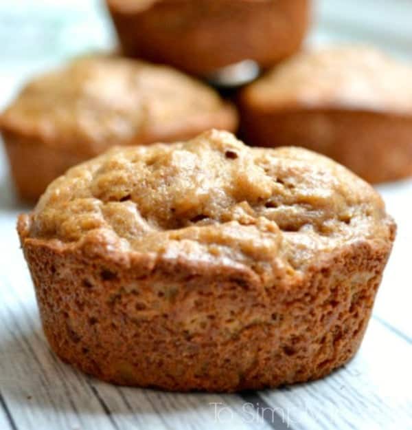 apple almond butter muffins