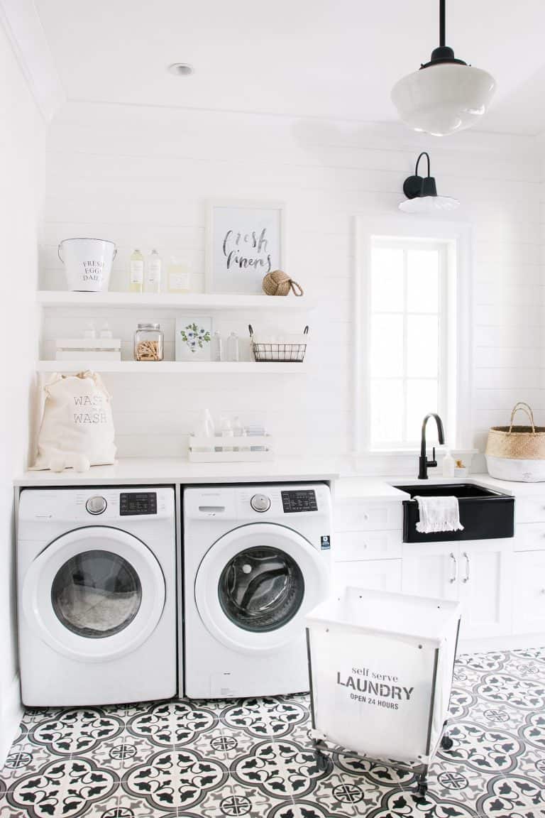 stylish home laundry