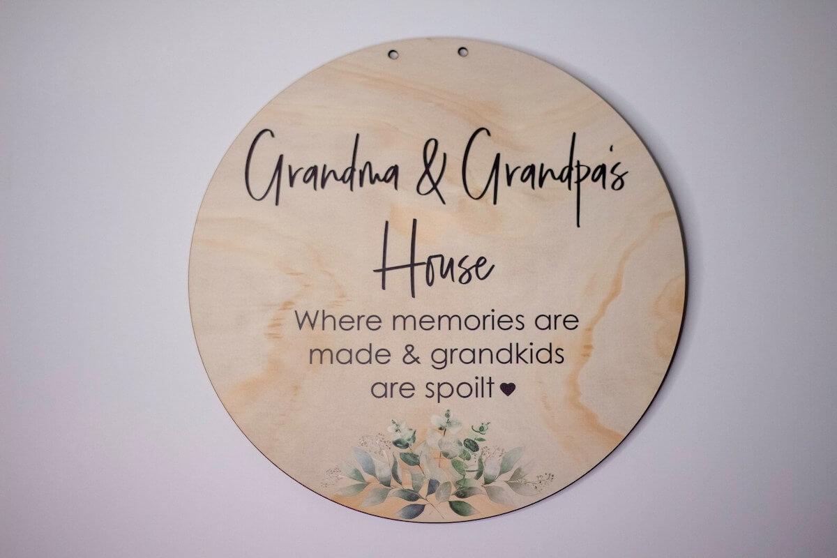 grandparent house sign