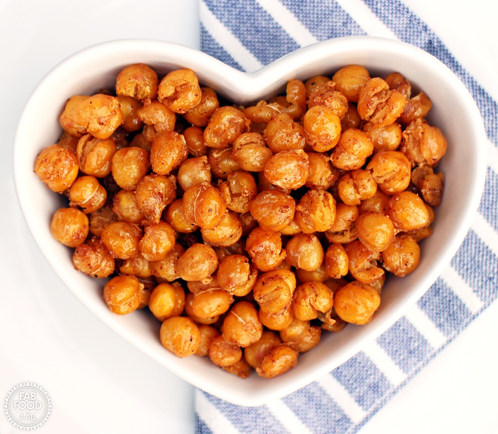 Smokey maple roasted chickpeas