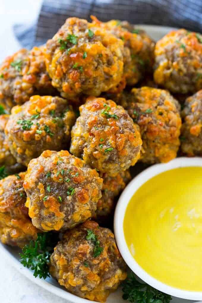 Sausage cheese balls