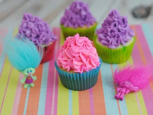 Trolls cupcakes