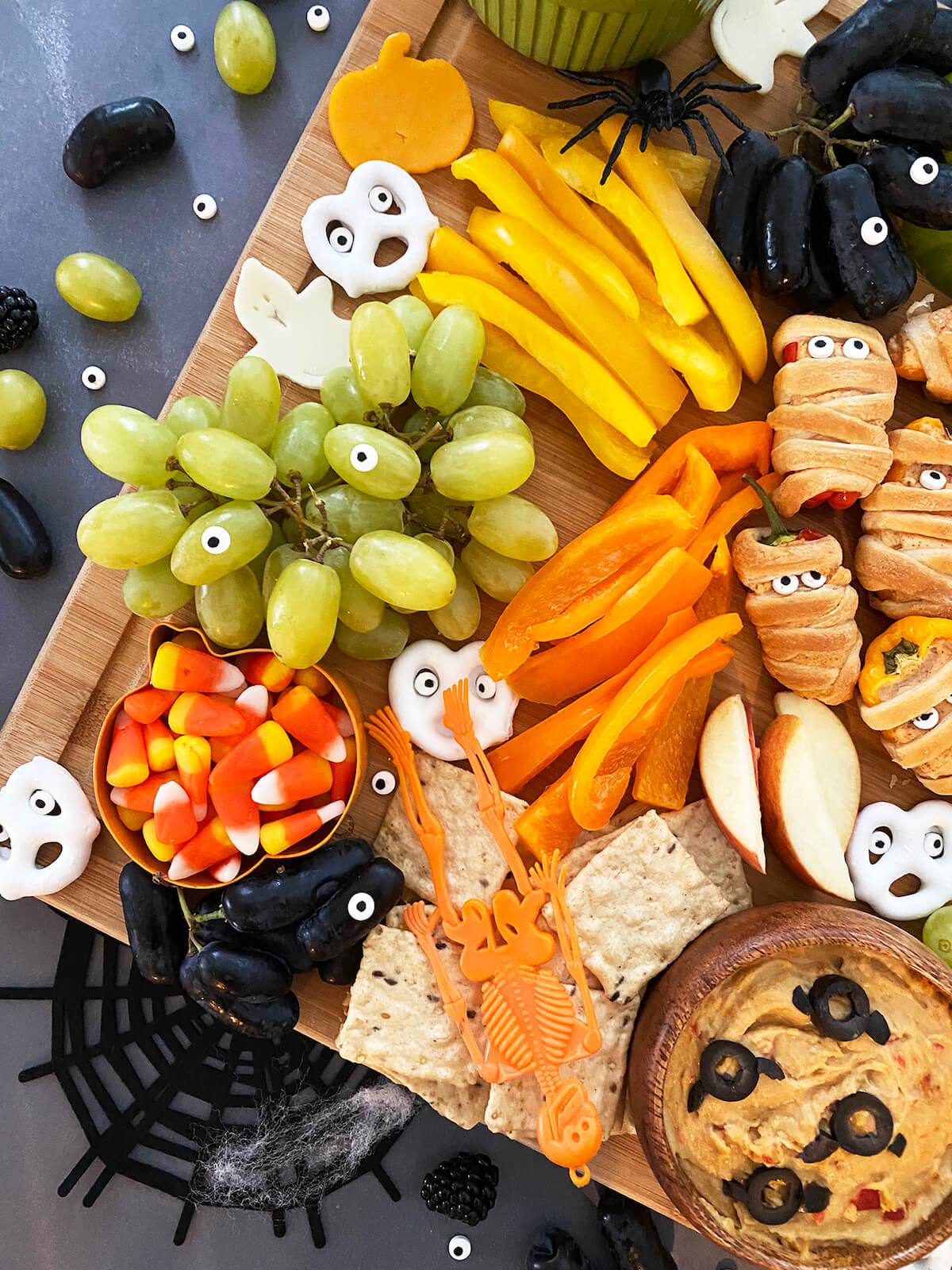 halloween grazing platter