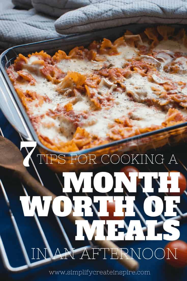 7 Tips for Cooking a Month Worth of Meals in One Afternoon