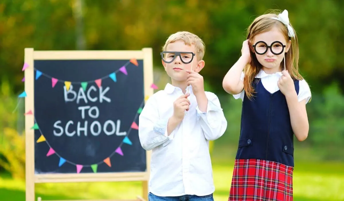 back to school chalkboard photo