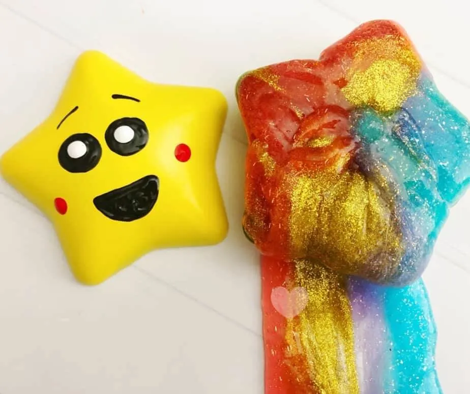 barfing glitter slime craft