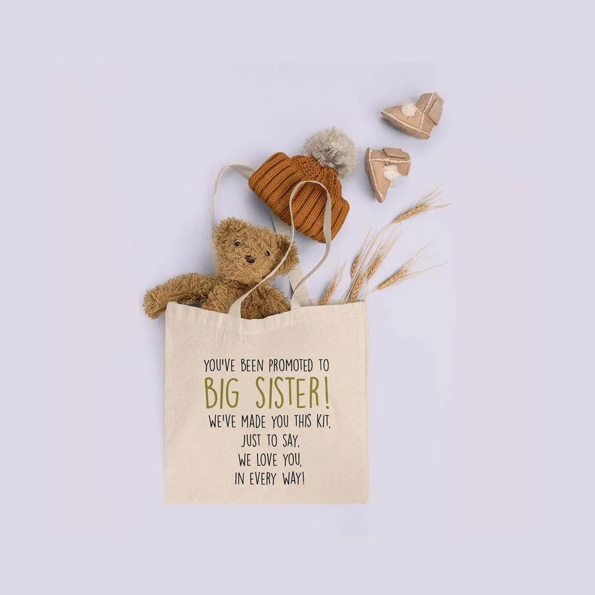 big sister tote bag