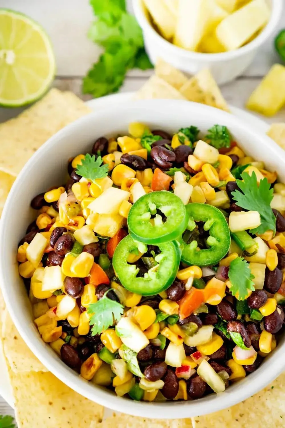 black bean pineapple salsa