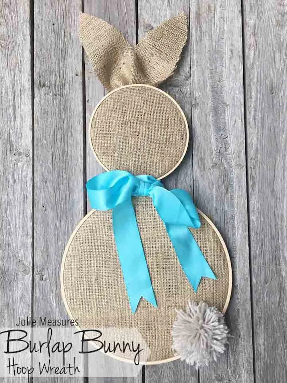 burlap hanging bunny