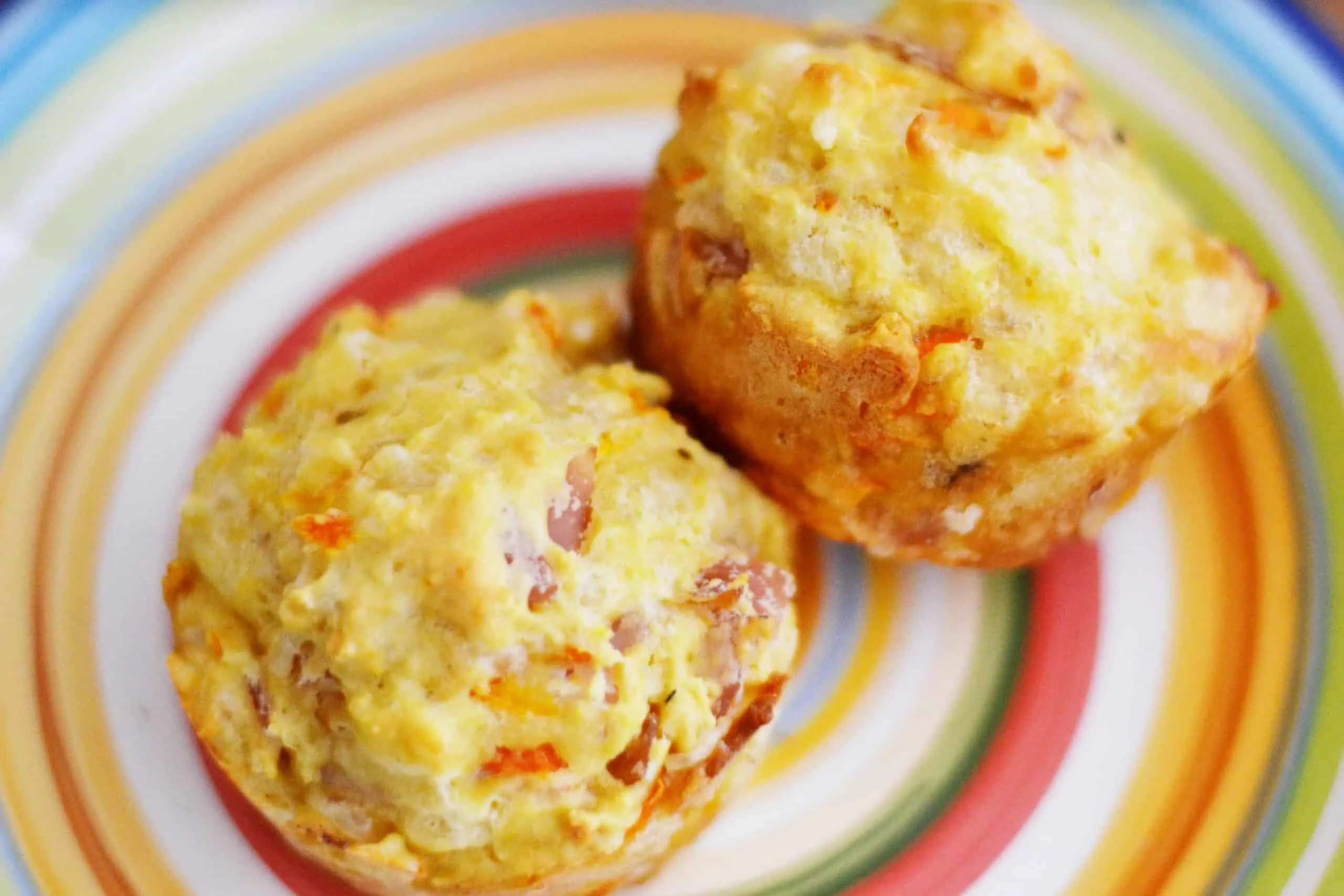 Savoury Ham Carrot & Cheese Muffins Recipe