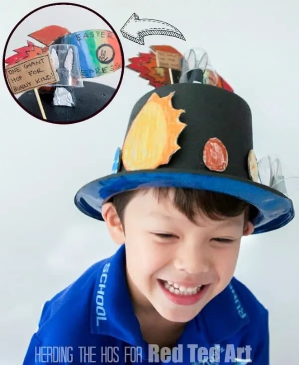 Solar system easter hat