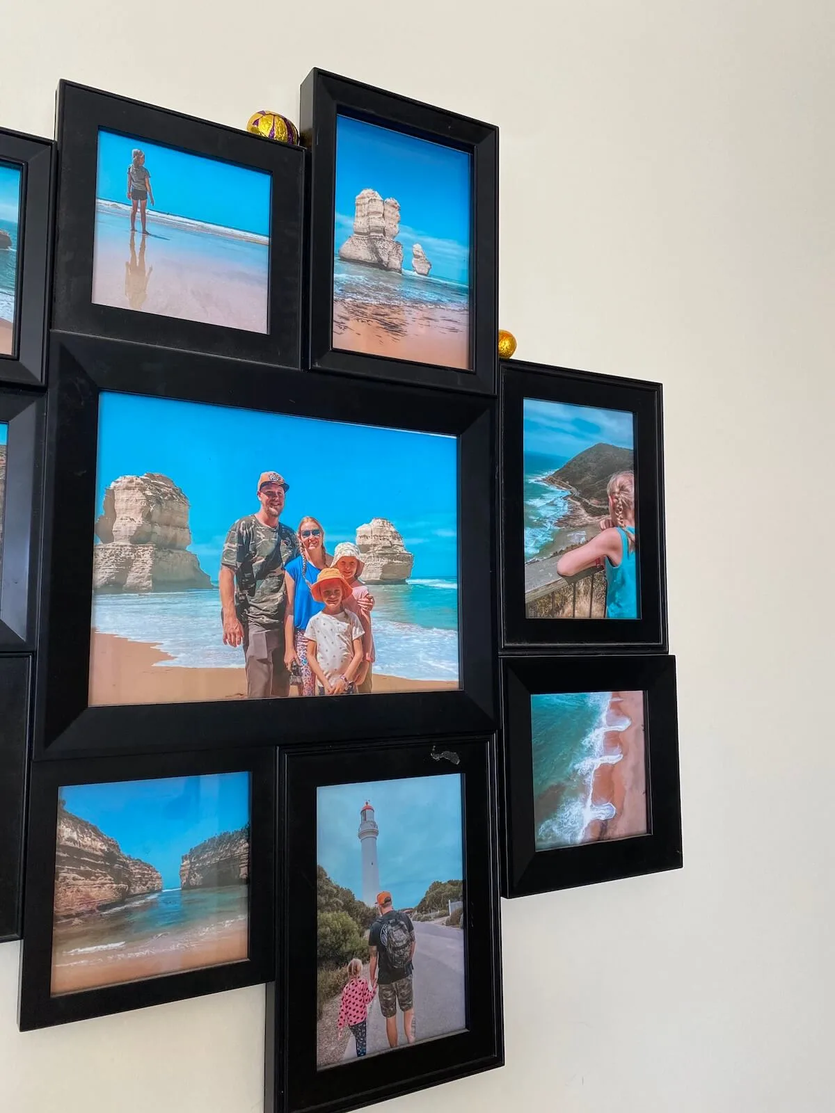 easter eggs hiding on a photo frame