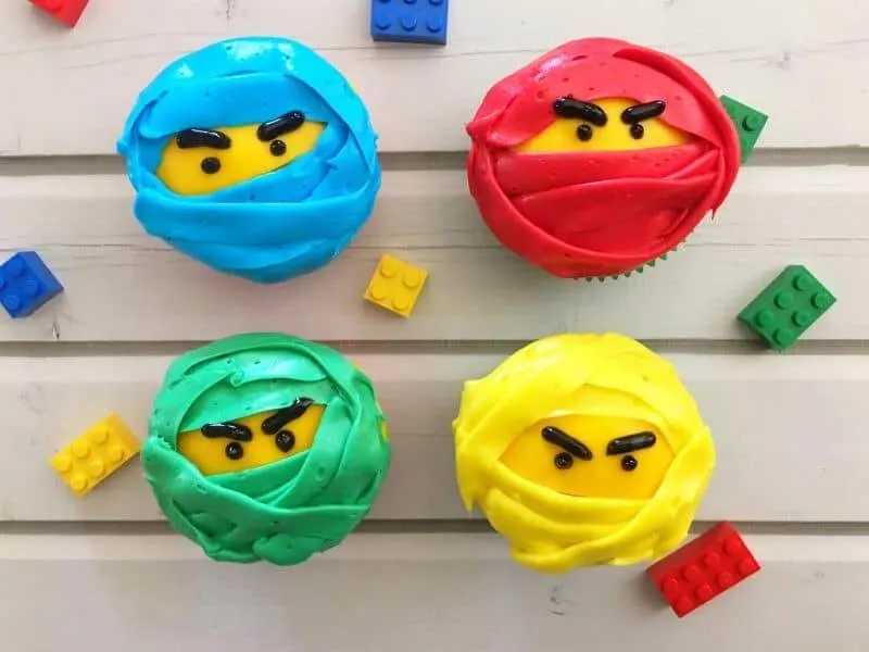 lego ninjango cupcakes