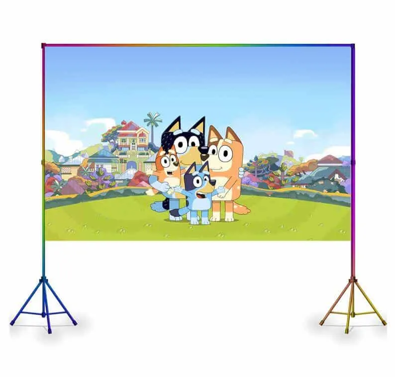 Bluey photo backdrop