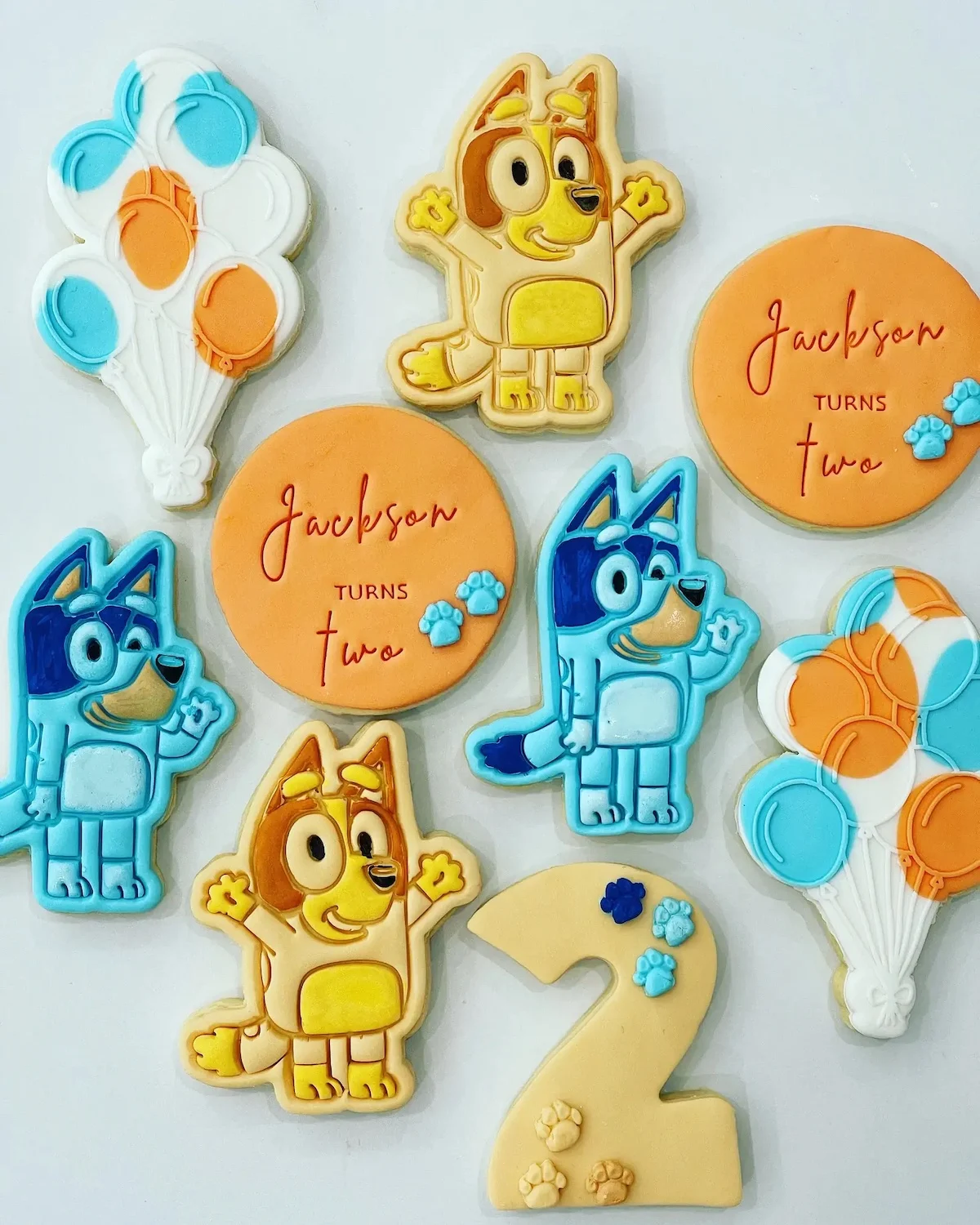 personalised bluey cookies