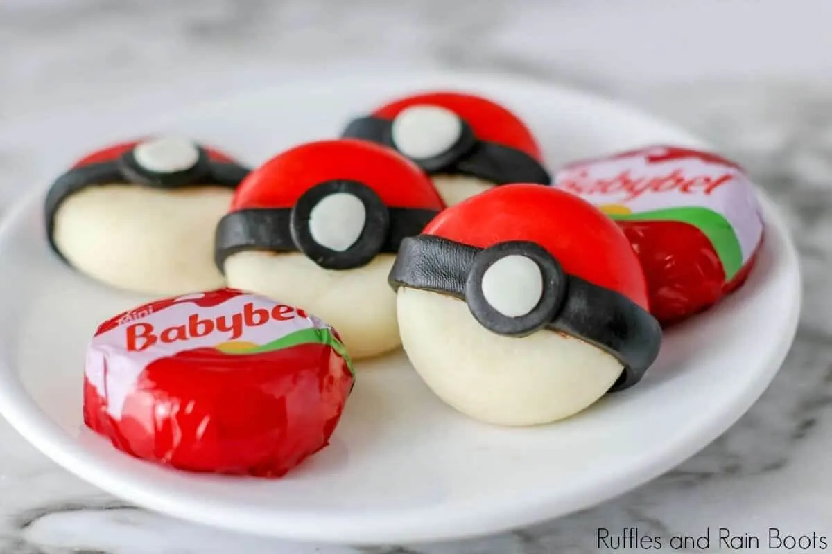 pokeball cheese snacks