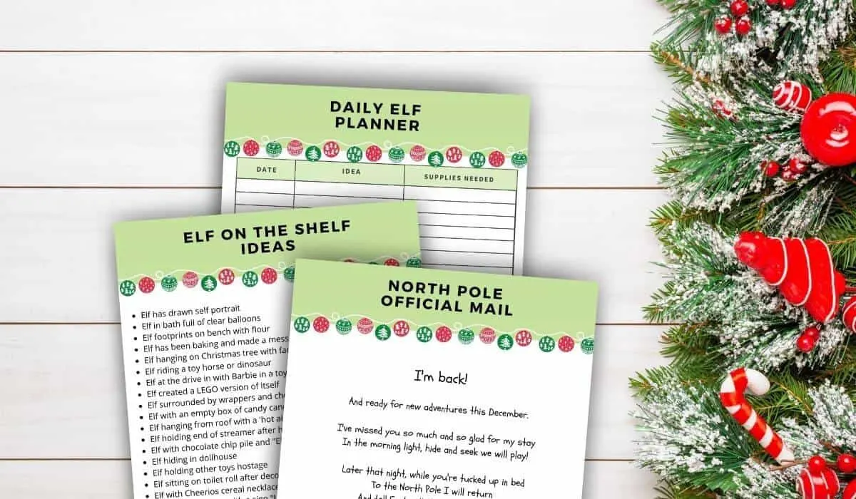 printable elf on the shelf planner return letter