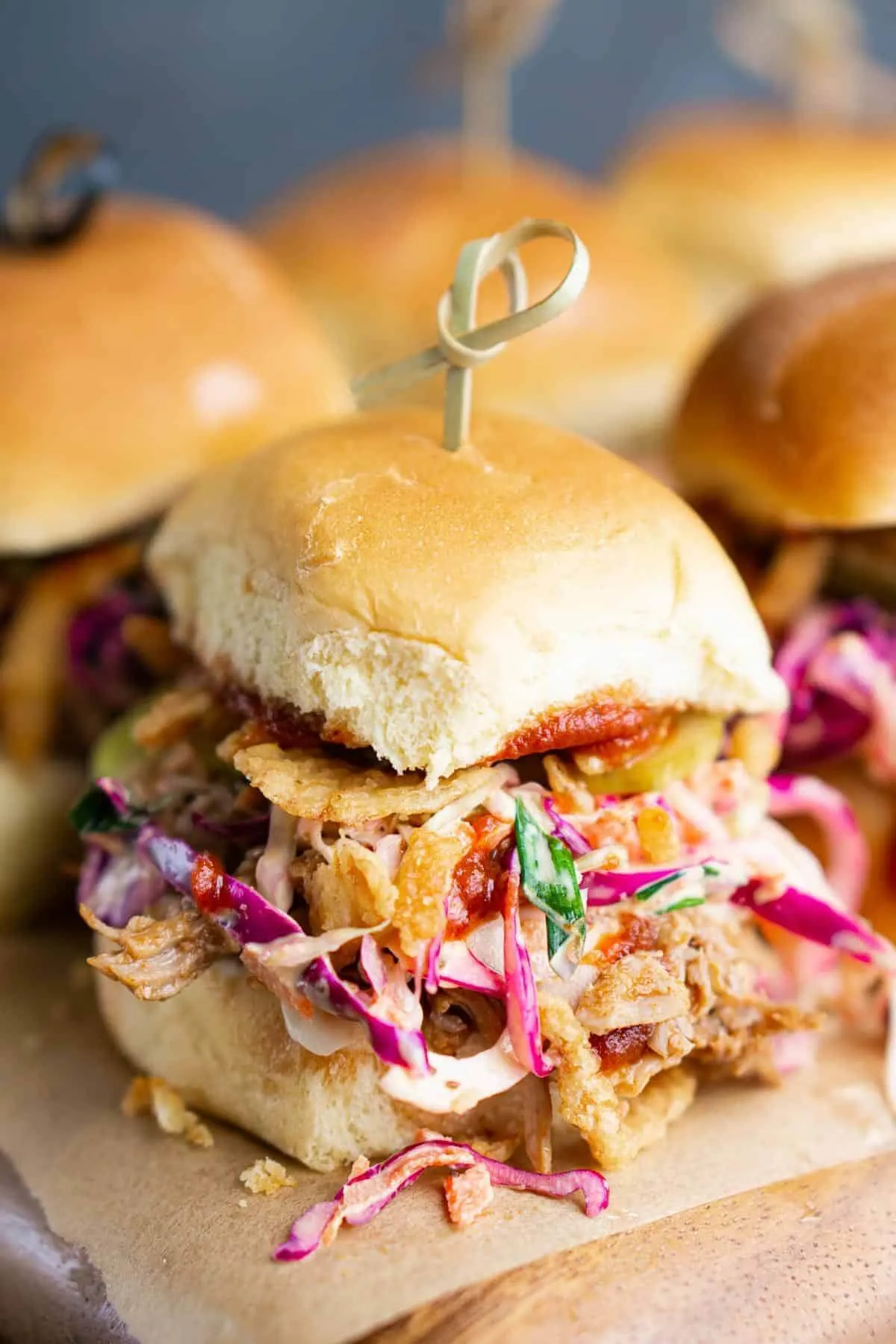 leftover pulled pork sliders