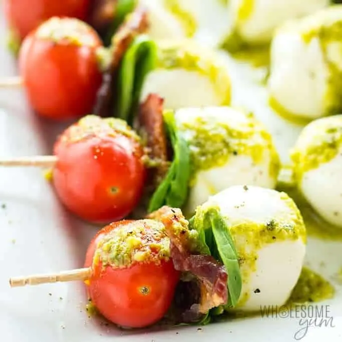 Caprese salad skewers